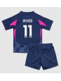 Nottingham Forest Chris Wood #11 Auswärts Trikotsatz für Kinder 2024-25 Kurzarm (+ Kurze Hosen)